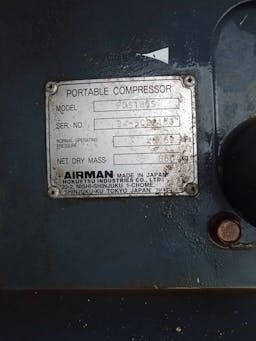 2012 Airman PD185S Yanmar Powered 185 CFM Air Compressor (2800 hours)
