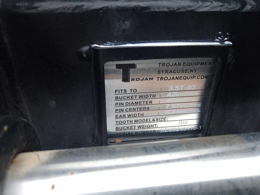 Excavator Attachment - Trojan 42" Ditch Cleaning Excavator Bucket