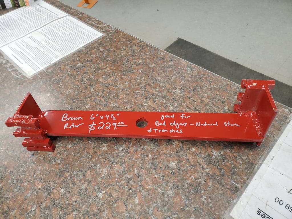 Brown 702-114 Rain Drain Rotor | 6-In. X 4-1/2-In Bed Edger Brown.  Brown 702-114 Rain Drain Rotor | 6-In. X 4-1/2-In Bed Edger Brown.